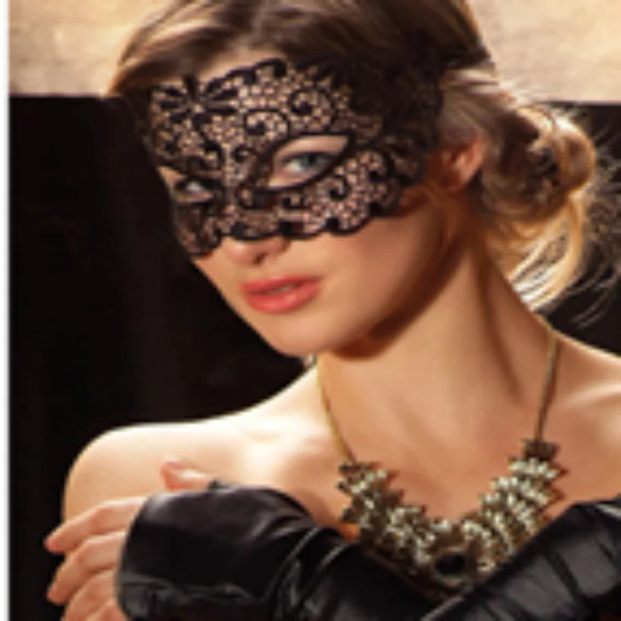 Sexy Women Ladies Gothic Lace Sexy Black Nightclub Belly Dance Party Eye Mask
