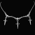 Vampire Bite Chokers Blood Drips Cross Necklace Romantic Gothic Victorian Gorgeous Jewelry Fashion Women Halloween Party Gift
