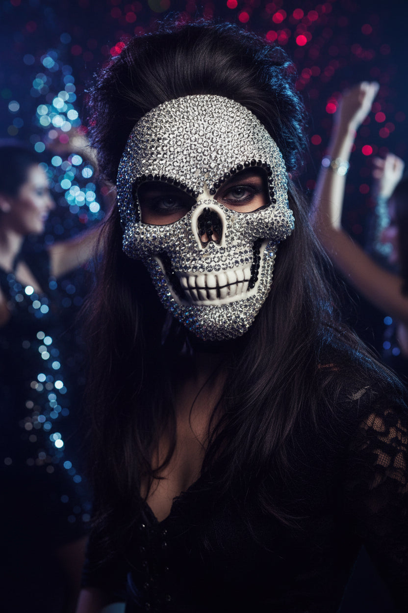 New Arrival Hot Selling Rhinestone Mask Perfect for Halloween Ball Party Fashionable and Eye Catching Pet Accessory