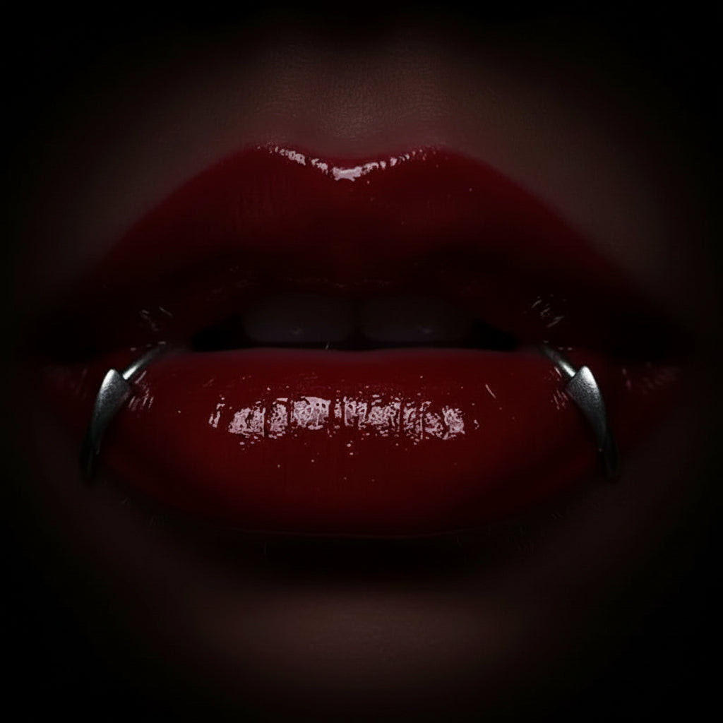 Stainless Steel Vampires Lip Cuff Not Piercing Lip Clip Unique Lip Accessory Perfect for Halloween Themed Event