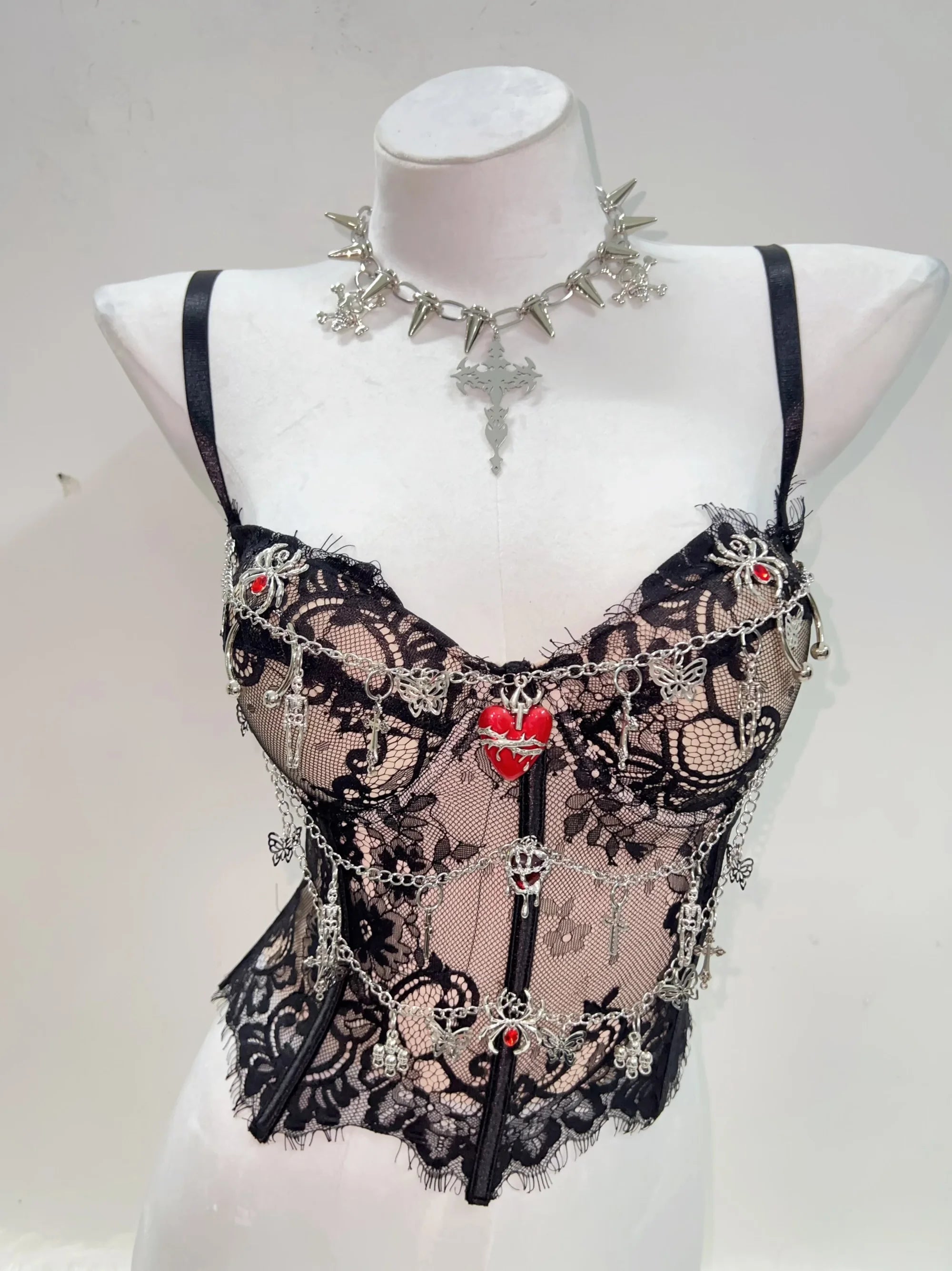 Y2K Tops Harajuku Fashionpunk Tank Tops Cross Tank Tops Y2K Clothes Y2K Crop Top Gothic Clothese Girl Clothes Gothic Tank Tops