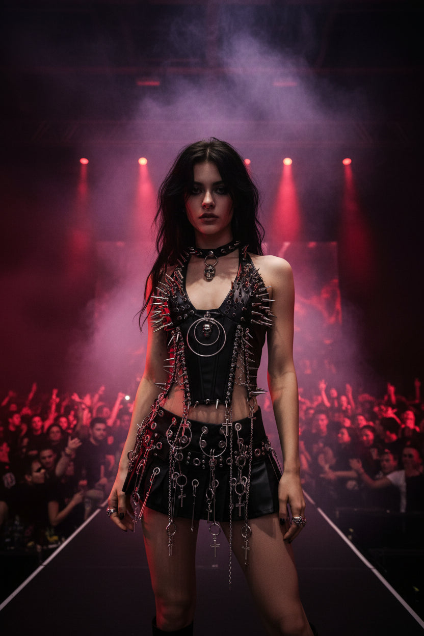 Bustier Top Y2K Fashion Y2K Clothes Y2K Crop Top Gothic Clothes Y2K Top Rivets Tank Tops Skull Top Vintage Tops Gothic Tank Tops