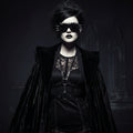 Novelty Punk Glasses Rock Large Shield Spike Fashion Weird Club Sunglasses Funny Party Glasses