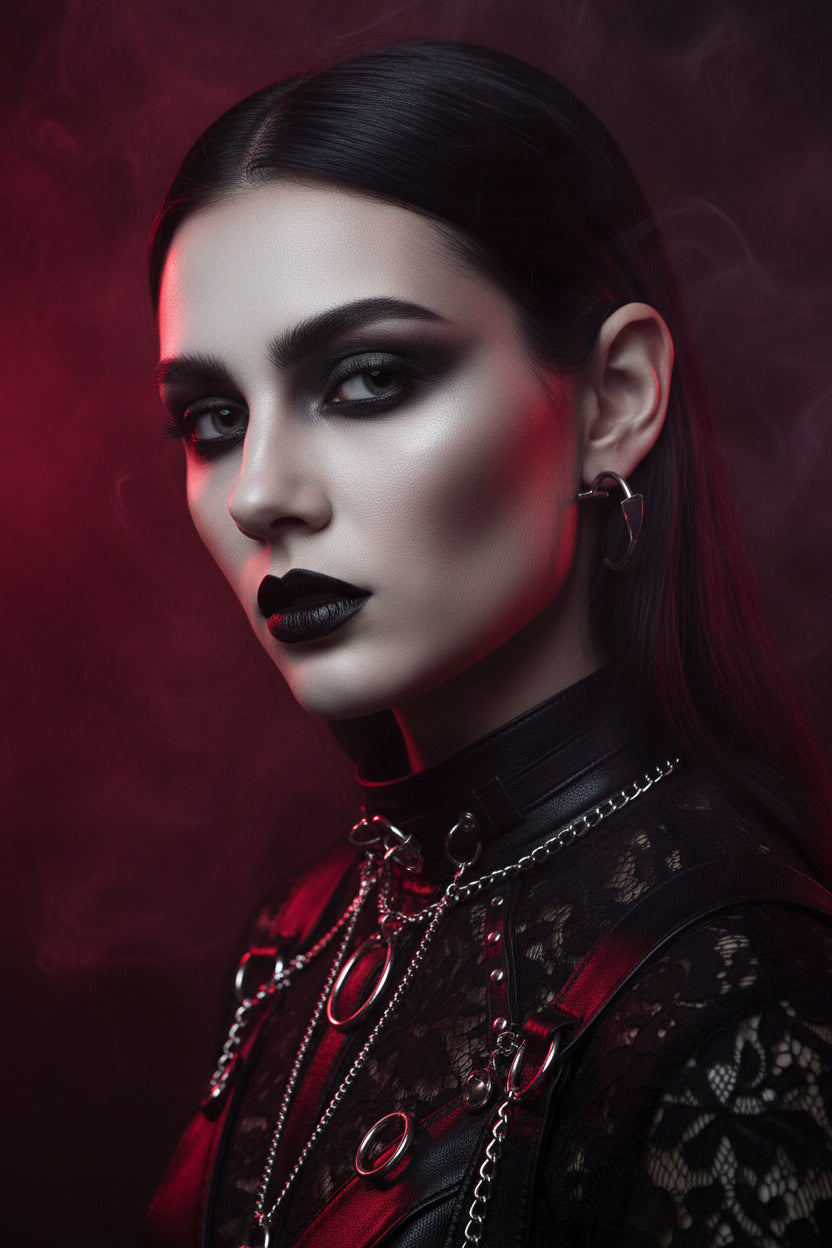 Stainless Steel Vampires Lip Cuff Not Piercing Lip Clip Unique Lip Accessory Perfect for Halloween Themed Event