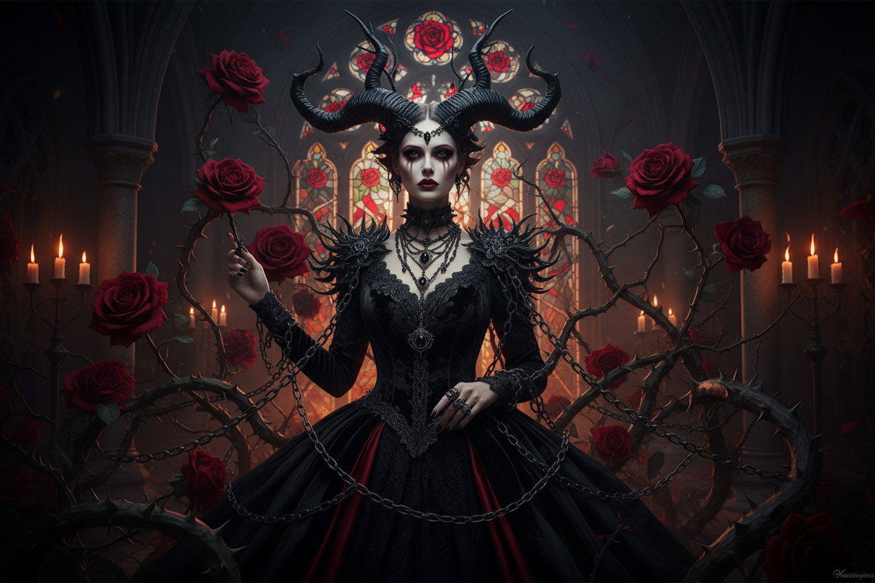 THORNY BITCH Gothic Banner